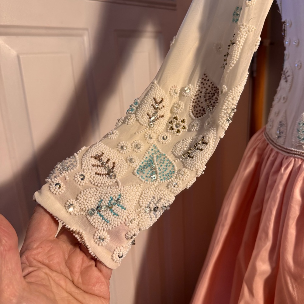 Victoria Royal Ltd Pink and White Prom Dress - Picture 8 of 13